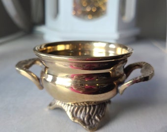 Mini brass cauldron, Altar decor, Cauldron burner
