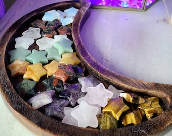 Gemstone stars, Crystal star, Worry stone