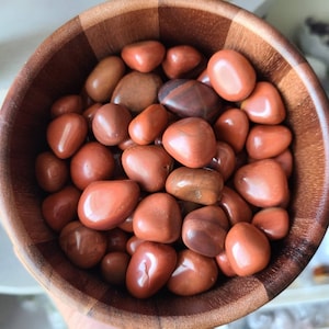 1 Red jasper tumbled stones, Healing crystals
