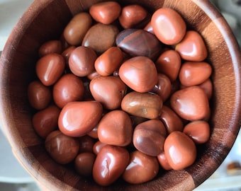 1 Red jasper tumbled stones, Healing crystals