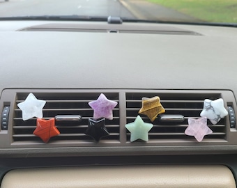 Crystal Star Car Vent Clip: Healing Stone Car Accessory