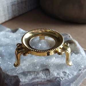 Gold-Nickel-Kugelständer, Kristallkugel, Wohnkultur