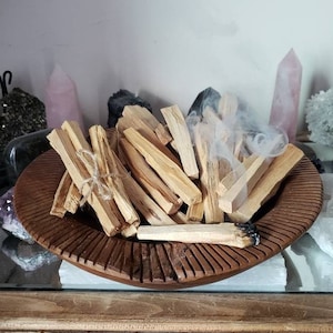 4 Palo Santo sticks premium grade from Peru, Smudging sage
