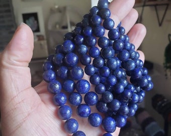 Lapis Lazuli Crystal Bracelet, Stretch stone bracelet
