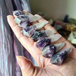 1 Bahia amethyst point, Raw amethyst, Crystal Point, Healing crystals