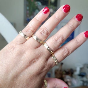 Gold star adjustable ring, Celestial jewelry