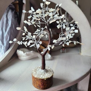 Rainbow moonstone crystal tree, Tree of life, Home decor