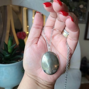 Pyrite crystal necklace, Healing crystals