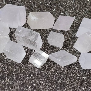 1 Clear optical calcite stone, Healing crystals