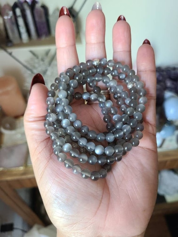 100% Natural Blessed Moonstone Bracelet - Handmade in Tibet