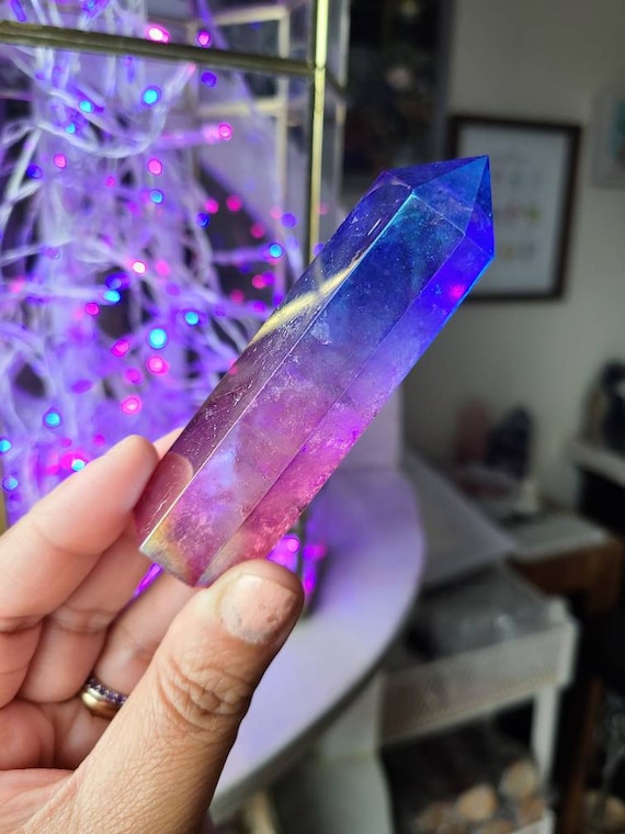 Pink and blue gemstone discount