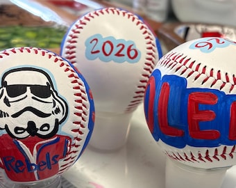 Handpainted baseball