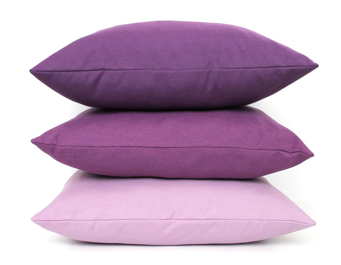 Dark Purple Pillow Covers All Sizes Home gifts for you Etsy
