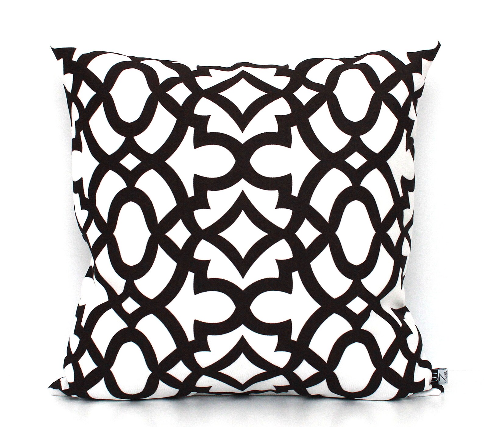 Black and White Geometric Throw Pillow Cover All Sizes Etsy