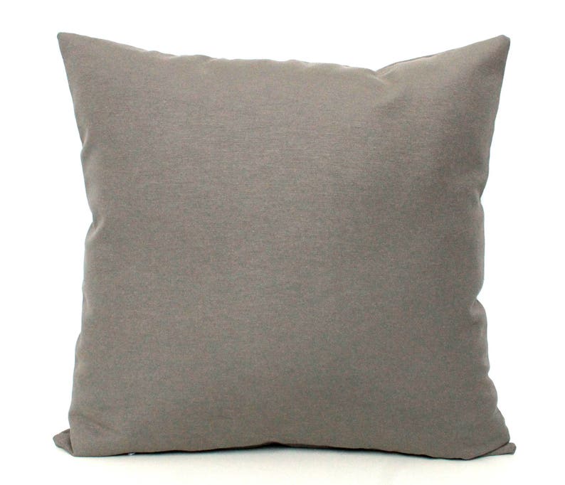 Dark Grey Pillow Covers, Solid, Cotton, All Sizes, Home gifts for you image 1