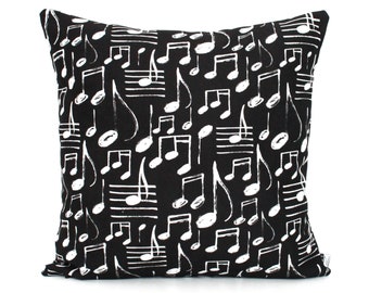 Music Notes Pillow Cover - Print Throw Pillow, Home gifts for you