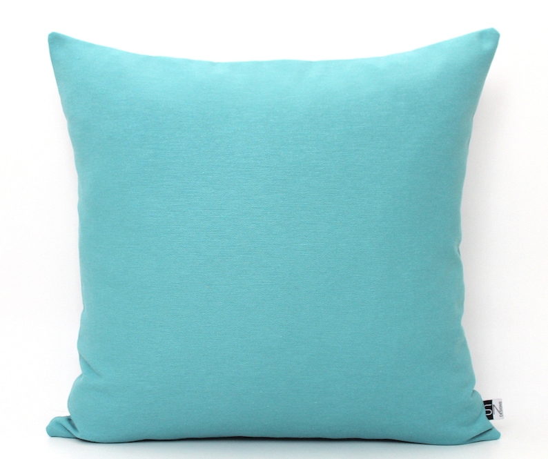 Solid Cotton Pillow Covers ALL SIZES Burnt Orange and Teal Etsy
