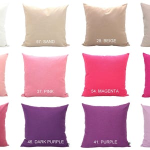 Custom Colorblock Pillow Cover, Design your own Cushion, Colorful Throw - Unique Modern Color block Pillow, Rainbow Accent Home gifts image 6