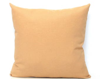 Camel, Light Mustard Pillow Cover, Solid, Cotton, All Sizes, Home gifts for you