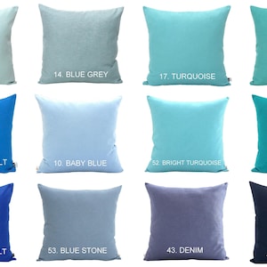 Fabric Colour Samples Request for Solid Throw Pillows by SNdsigns on Etsy, Home gifts for you image 3