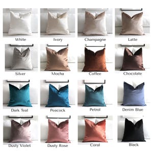Velvet Pillow Cover, Velvet Throw Pillow Cover, Velvet Pillow Case, 26 Color Choices