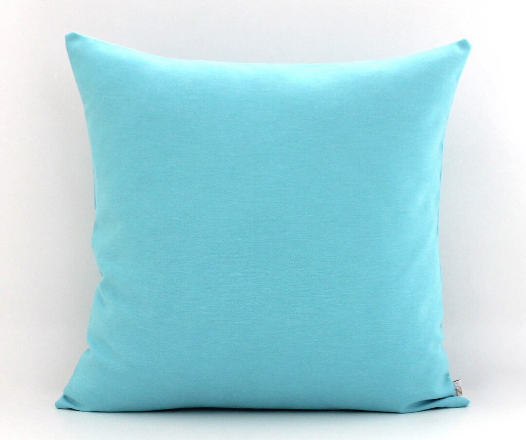 Bright Turquoise Pillow Covers All Sizes Home Gifts for You Etsy