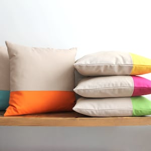 Rainbow Colorblock 5 Pillow Set - All Sizes, Home gifts for you