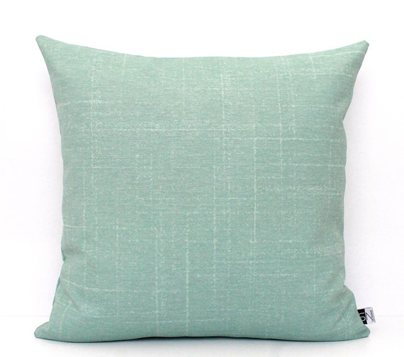 Mint Pillows Aqua Fleck Solid Flecked Seafoam Green Etsy