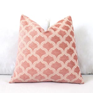 Blush Pink Pillow Cover, Textured Throw Cushion, Woven Valentines Day Home Decor Home, Pastel Couch, Bed, Extra Long imagem 3