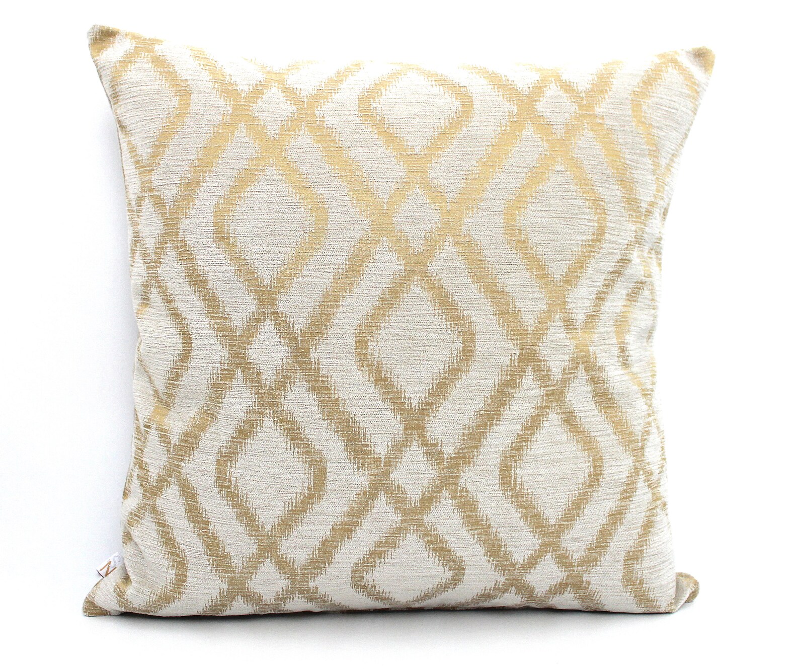 Cream and Gold Throw Pillow Cover Mix and Match Woven High Etsy