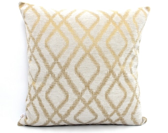 cream and gold pillows