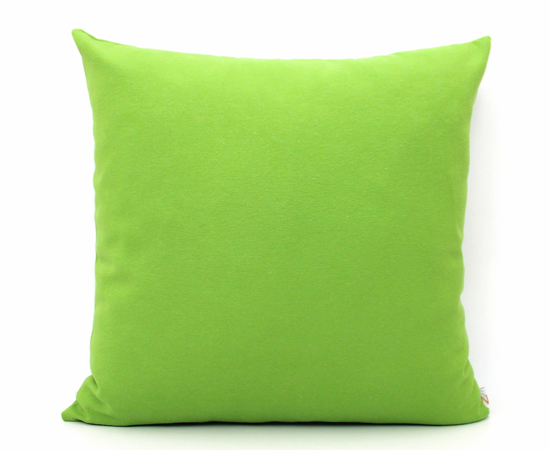 Bright Green Cotton Pillow Covers All Sizes, Home Gifts for You Etsy