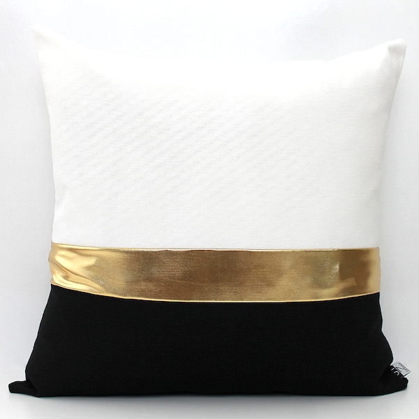 Metallic Gold Pillow Etsy