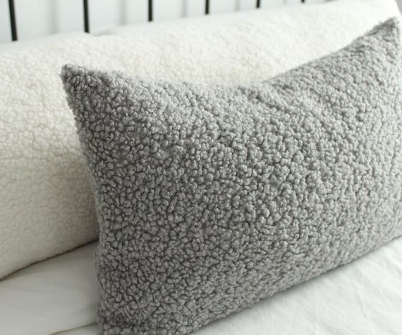 Teddy Boucle Pillow Cover | Textured Throw Cushion | Plush Scandinavian Home Decor