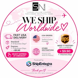 logos and text related to shipping and logistics services, including a UPS logo, a ShipEntegra logo, and a company called SN Designs.