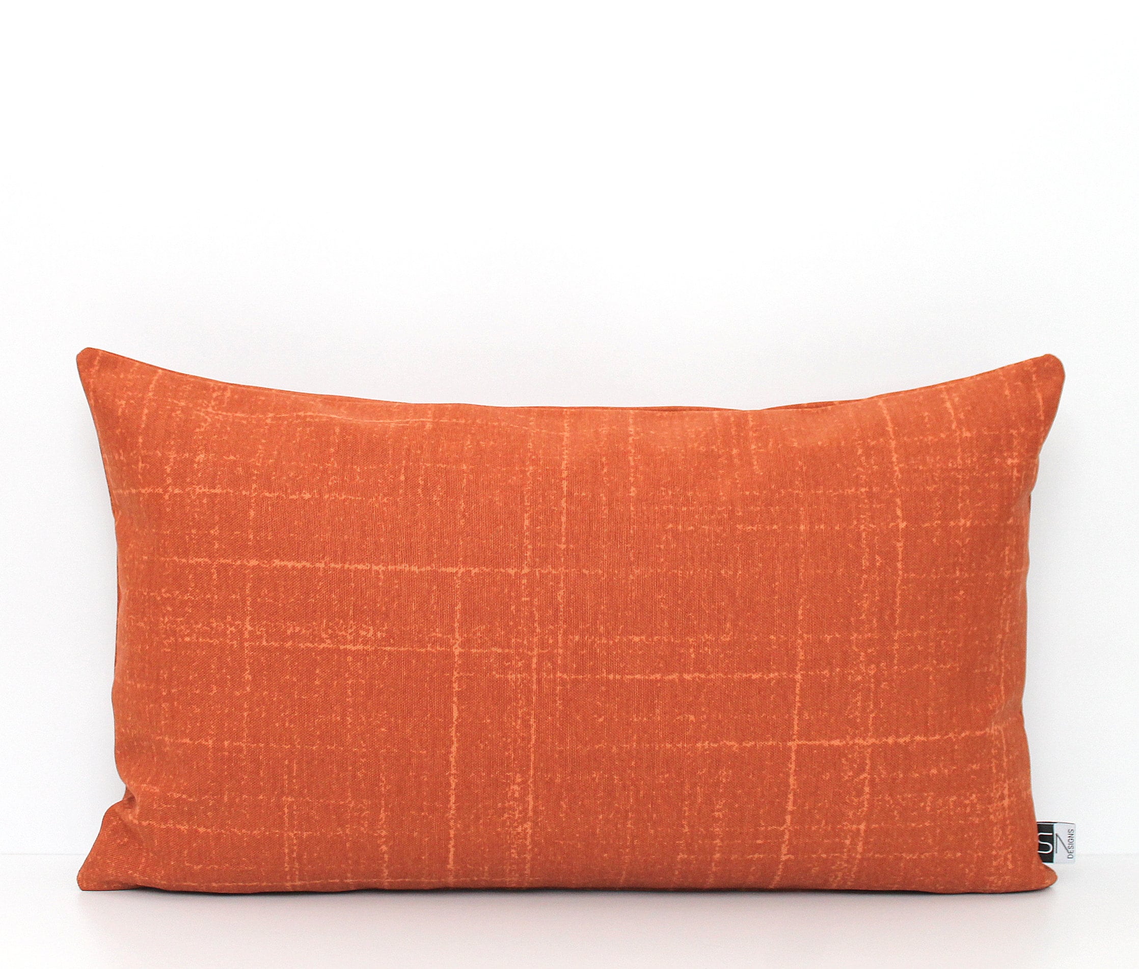 Burnt Orange Linen Look Lumbar Pillow Covers All Sizes Modern Pillow Print Throw Pillow Boho Throw Pillow Home Gifts for You Etsy