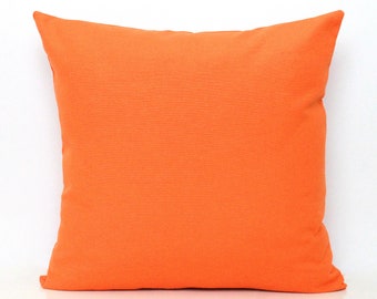 tangerine throw pillows