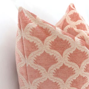 Blush Pink Pillow Cover, Textured Throw Cushion, Woven Valentines Day Home Decor Home, Pastel Couch, Bed, Extra Long imagem 5