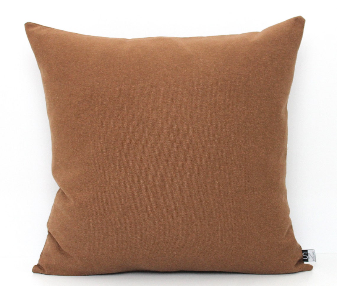Light Brown Pillow Cover Solid Tan Pillow ALL SIZES Solid Etsy