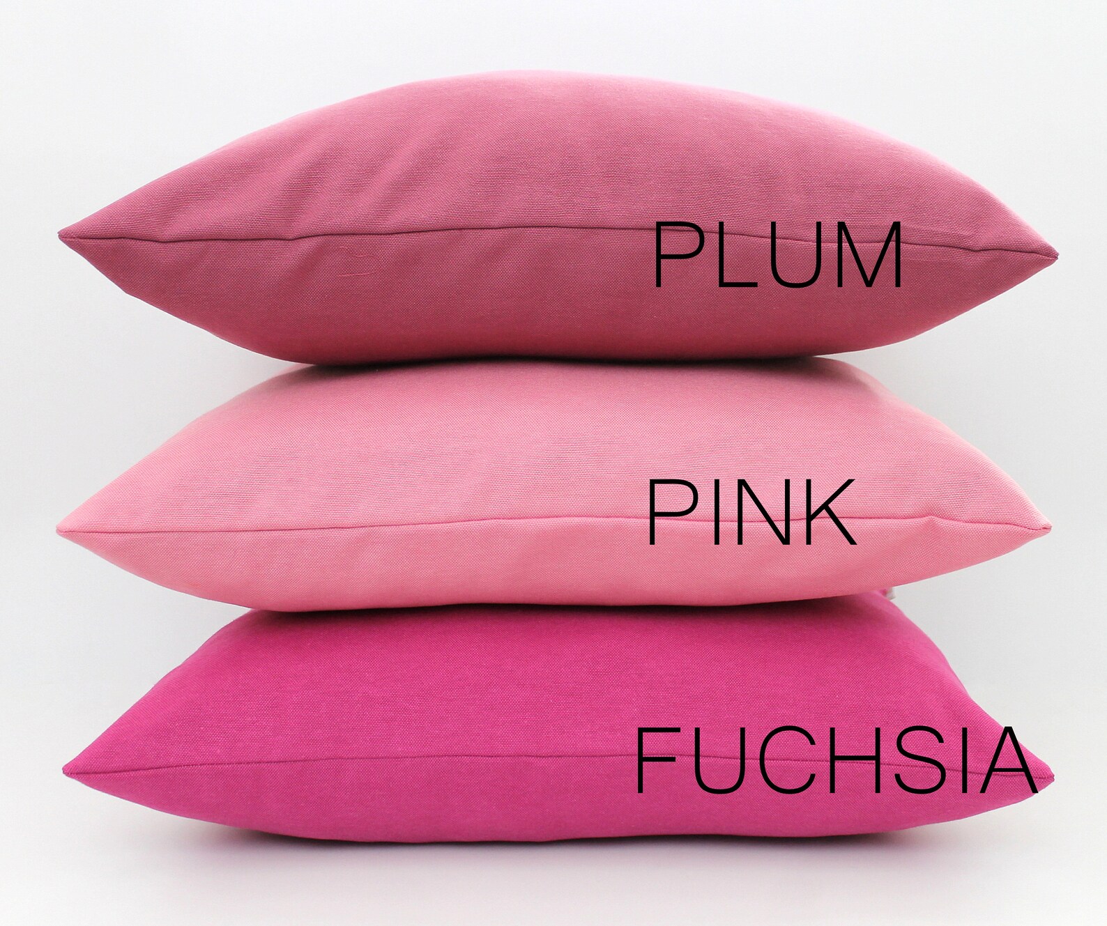 Solid Cotton Pillow Covers ALL SIZES Summer Mix and Match Etsy