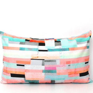 Watercolor Pastel Art Lumbar Pillow Cover, all sizes available - Print Throw Pillow