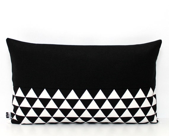 Colorblock lumbar Pillow Covers Color Block Lumbar Pillow Cover Black