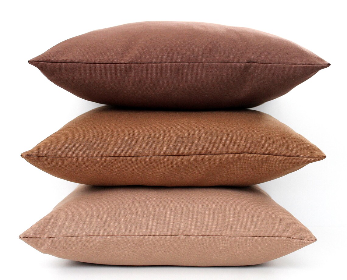 Light Brown Pillow Cover Solid Tan Pillow ALL SIZES Solid Etsy