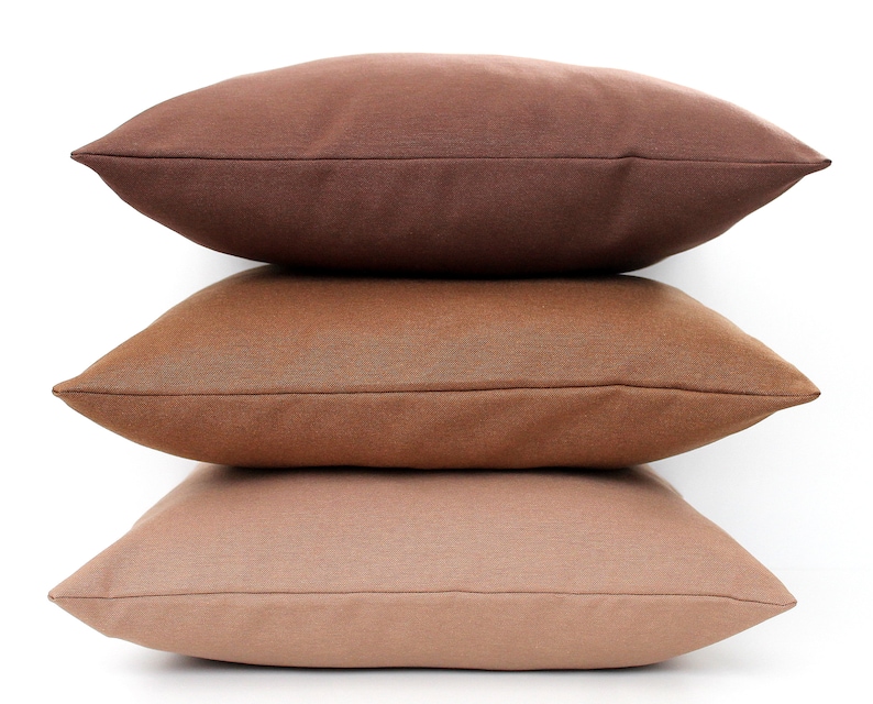 Mocha Brown Solid Pillow Covers All Sizes, Home gifts for you image 3