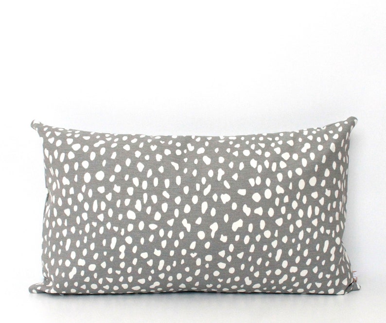 Black and White Spots Lumbar Pillow Cover ALL SIZES Print Etsy