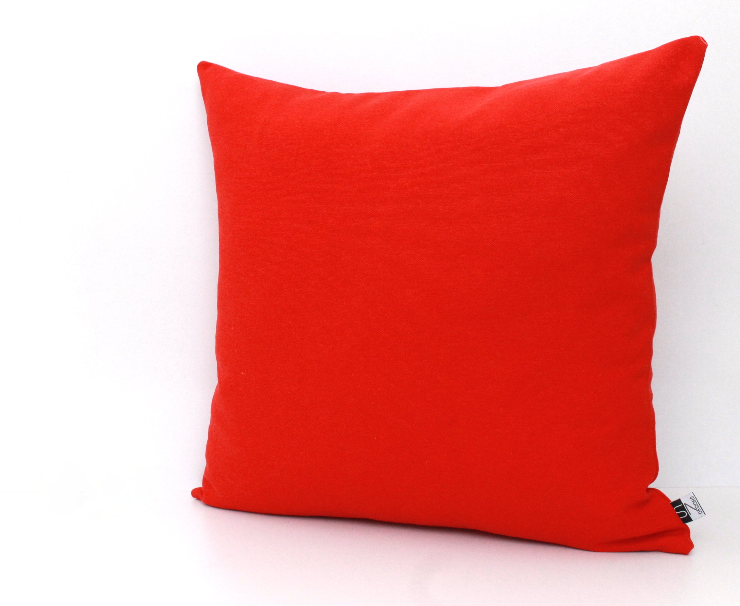 Red Pillow Cover Solid Red Cushion Cover Red Pillows Red Etsy