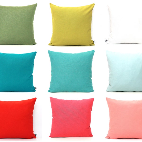 Solid Cotton Pillow Covers, ALL SIZES, Summer Mix and Match, Home gifts for you