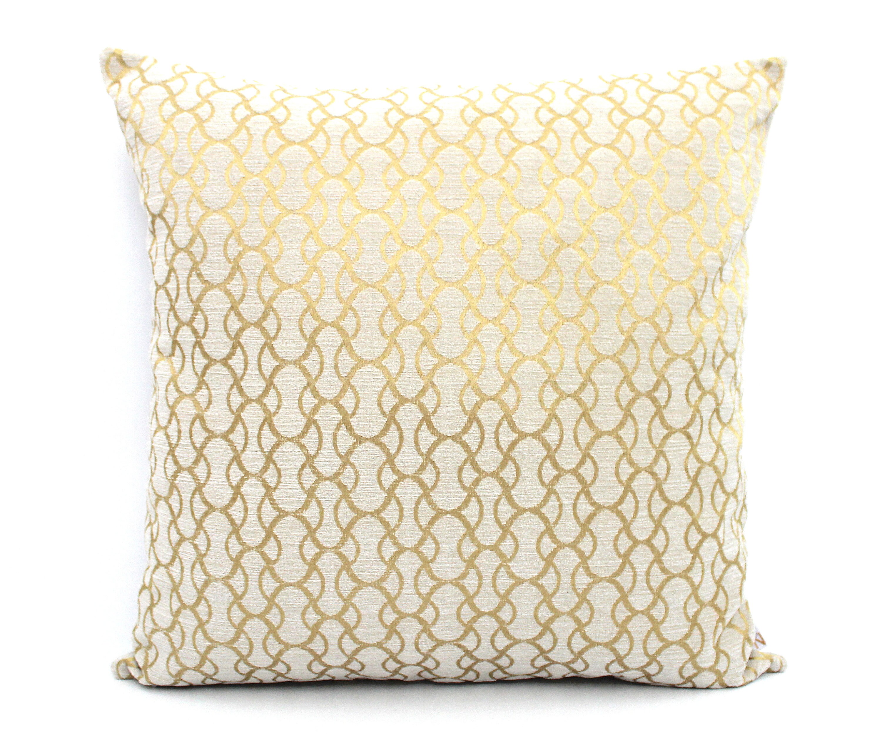 Cream and Gold Throw Pillow Cover Mix and Match Woven High Etsy