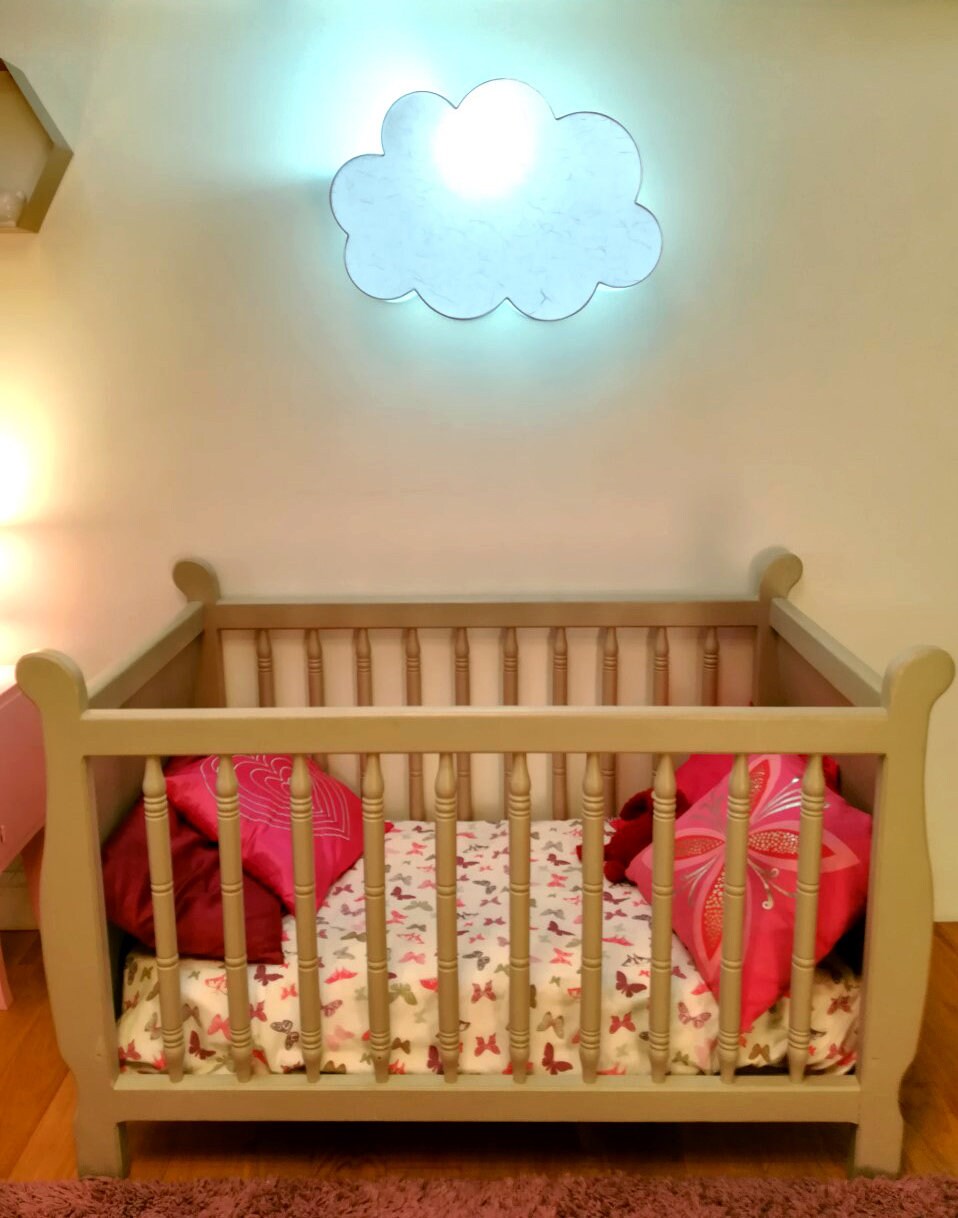 Applique Murale Pour Chambre d'enfant, Forme Nuage, Couleur Blanc
