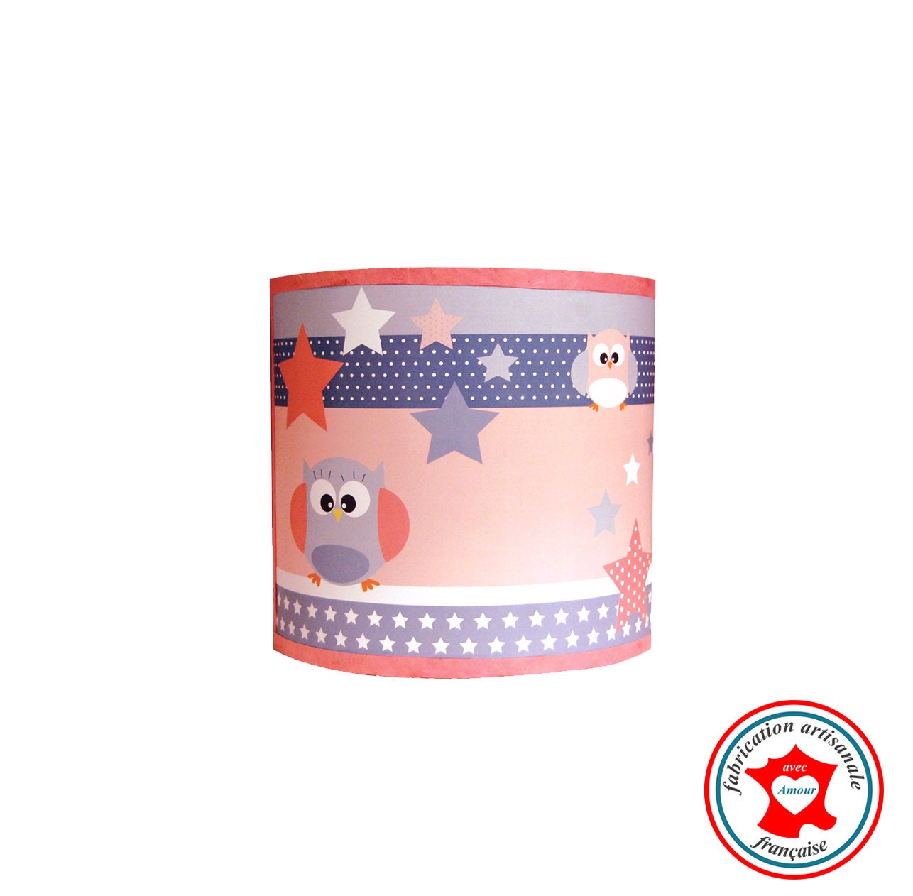 Luminaire Enfant Applique Les Hiboux Voient La Vie en Rose 